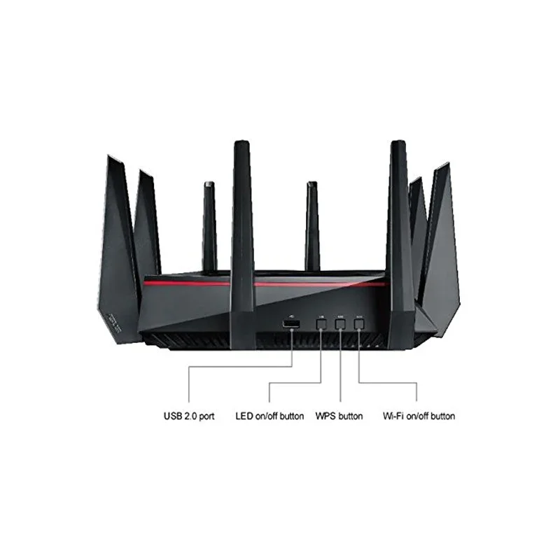 Top 5 Best WiFi Gaming Router ASUS RT-AC5300 AC5300 Tri-Band, 5330 Mbps, MU-MIMO AiMesh for mesh wifi system