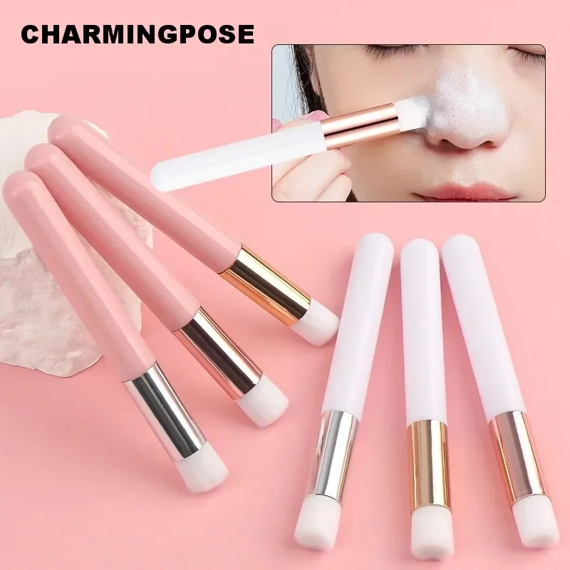 부드러운 속눈썹 청소 브러시 세트 - 이중 끝 디자인, 인체공학적 손잡이가 있는 속눈썹 연장 브러시, 휴대용 크기