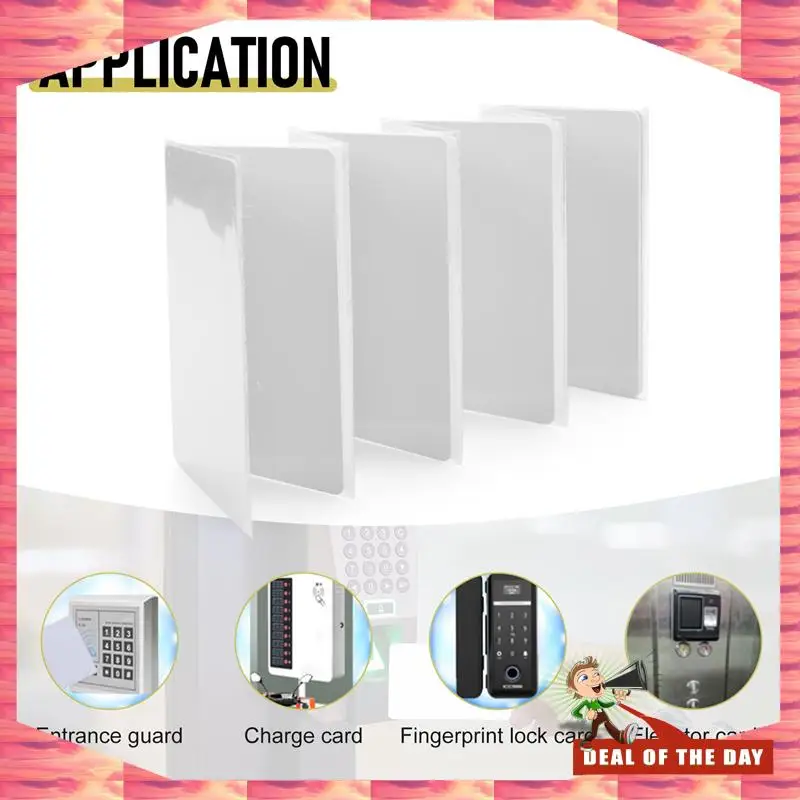 24-Hour Delivery 10PCS RFID Nfcsmart Chip Badge Clone 0 Sector Writable Tag UID Access Control Thin Card 13.56Mhz Rewritable Cop