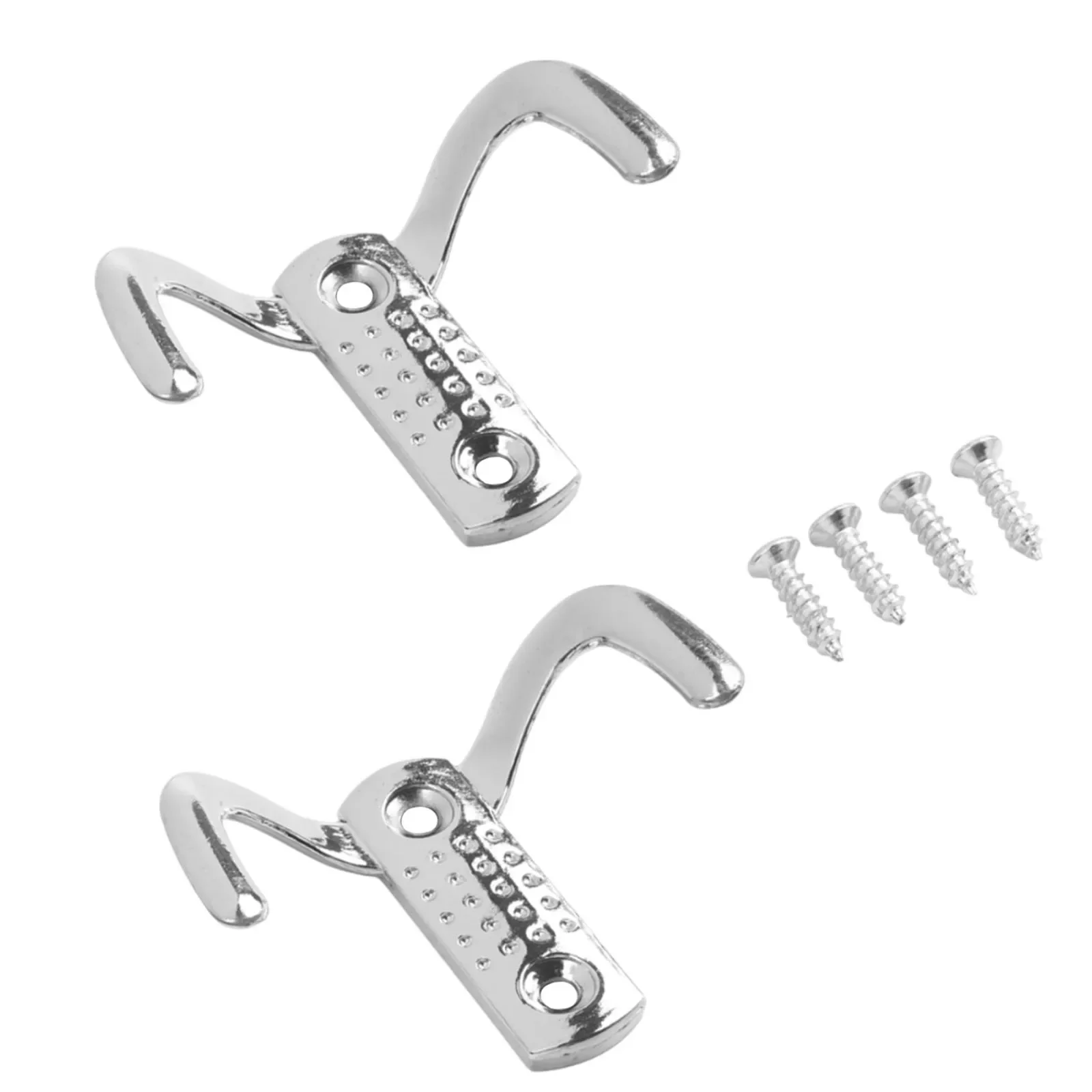 2pcs Wall Hooks Door Hook Zinc Alloy Towel Robe Bath Coat Hook Organization Wall Hanging Bag Clothes Hanger Hook Storage