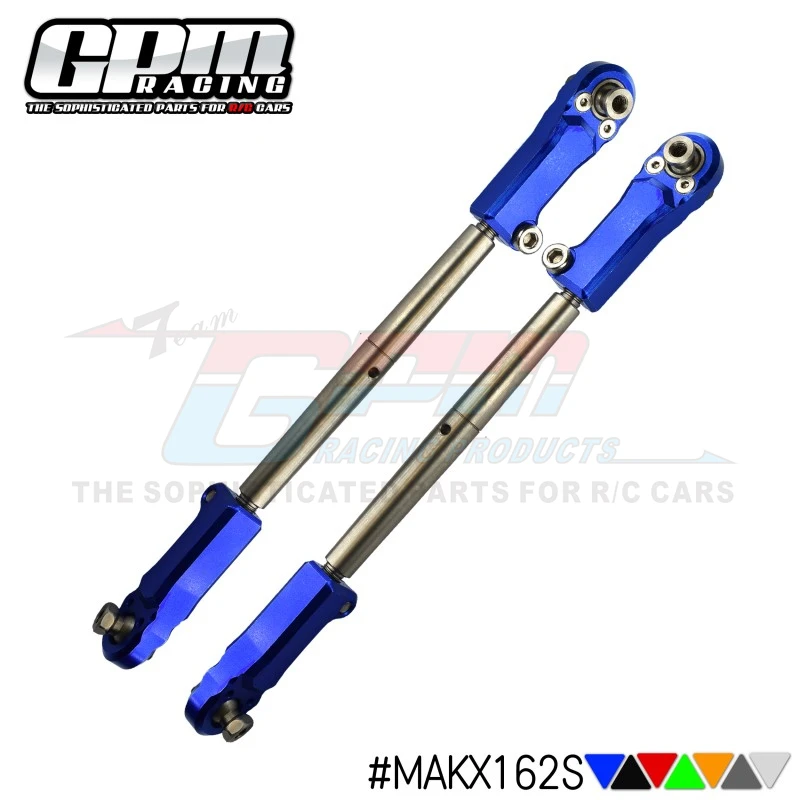 

GPM Aluminum+Stainless Steel Adjustable Front Steering Tie Rod For ARRMA Kraton