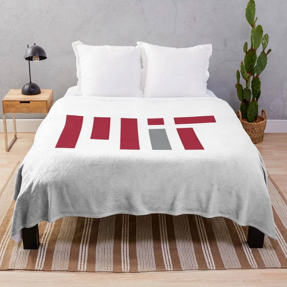 

MIT University Throw Blanket Soft Bed Blankets blankets and blankets Furry Blanket manga