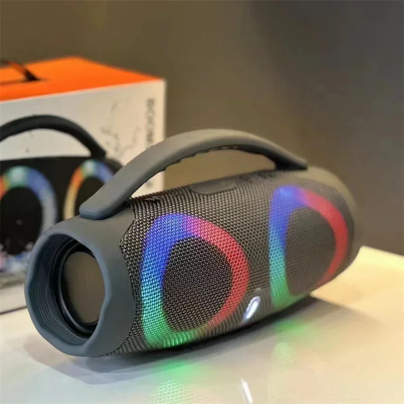 50W BOOMS BOX 3 Altavoz Bluetooth inalámbrico portátil para exteriores Luz RGB Caja de música para fiesta Reproductor Subwoofer estéreo Altavoz Bluetooth