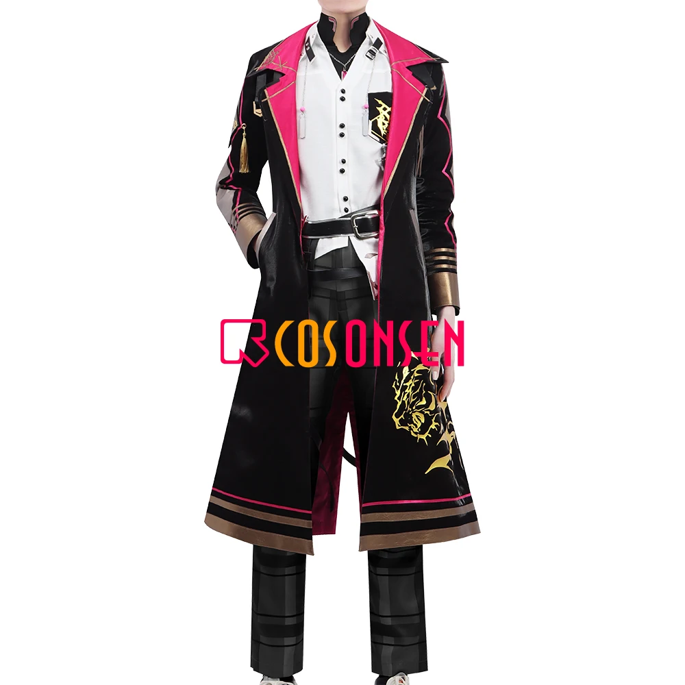 Anime Vtuber EN Seventh XSOLEIL Ver Vermillion Cosplay Costume Halloween Role Play Costume Suits Cos Party Custom Made