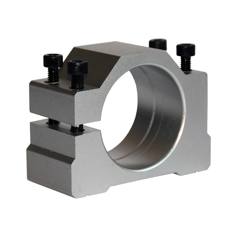 Spindle Clamp Jig 52mm 57mm 65mm 80mm Aluminum Bracket Wood CNC Router Engraving Cutting Machine Motor Holder with 4pcs Screw