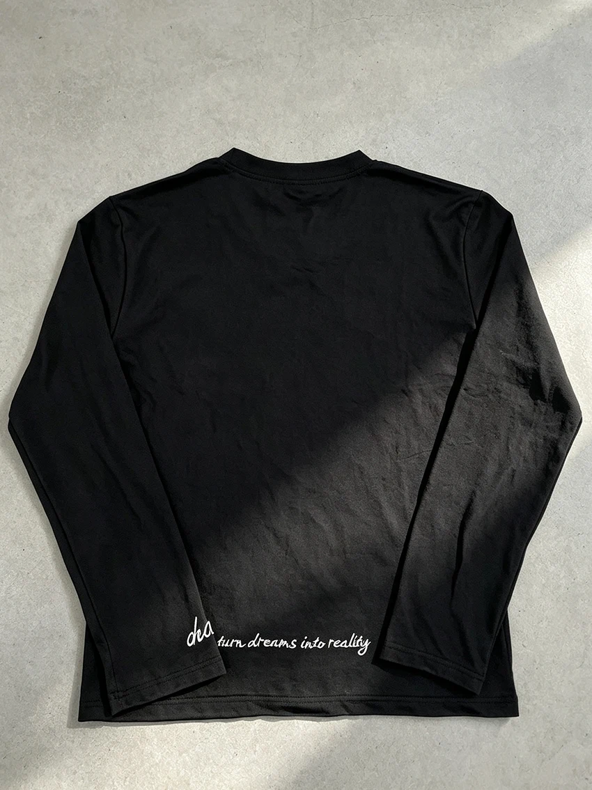 Ladies Y2K Aesthetics Crew Neck Long Sleeve Tee Brazil Shield Embroidery Back Letter Print Casual Daily Sport Streetwear T-shirt