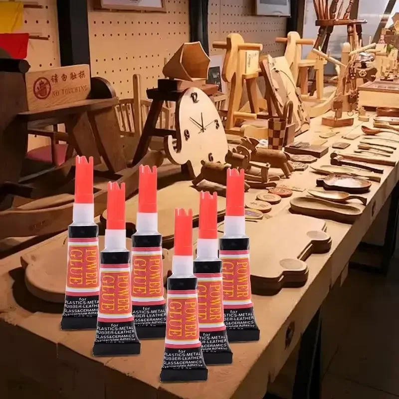 10-200 Stück 502 Sofortiger Starker Flüssigkleber für Holz, Gummi, Metall, Glas, Cyanacrylat-Klebstoff, Schreibwaren, Nagelgel, Lederkleber – Detail 5