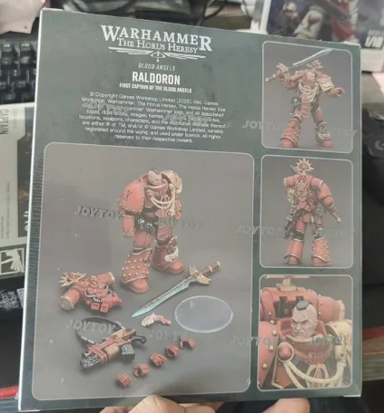 

In Stock Original JOYTOY Warhammer 40K Blood AngelsRaldoronFirst Captain of The Blood Angels 1/18 Action Figure Model Gift Toys