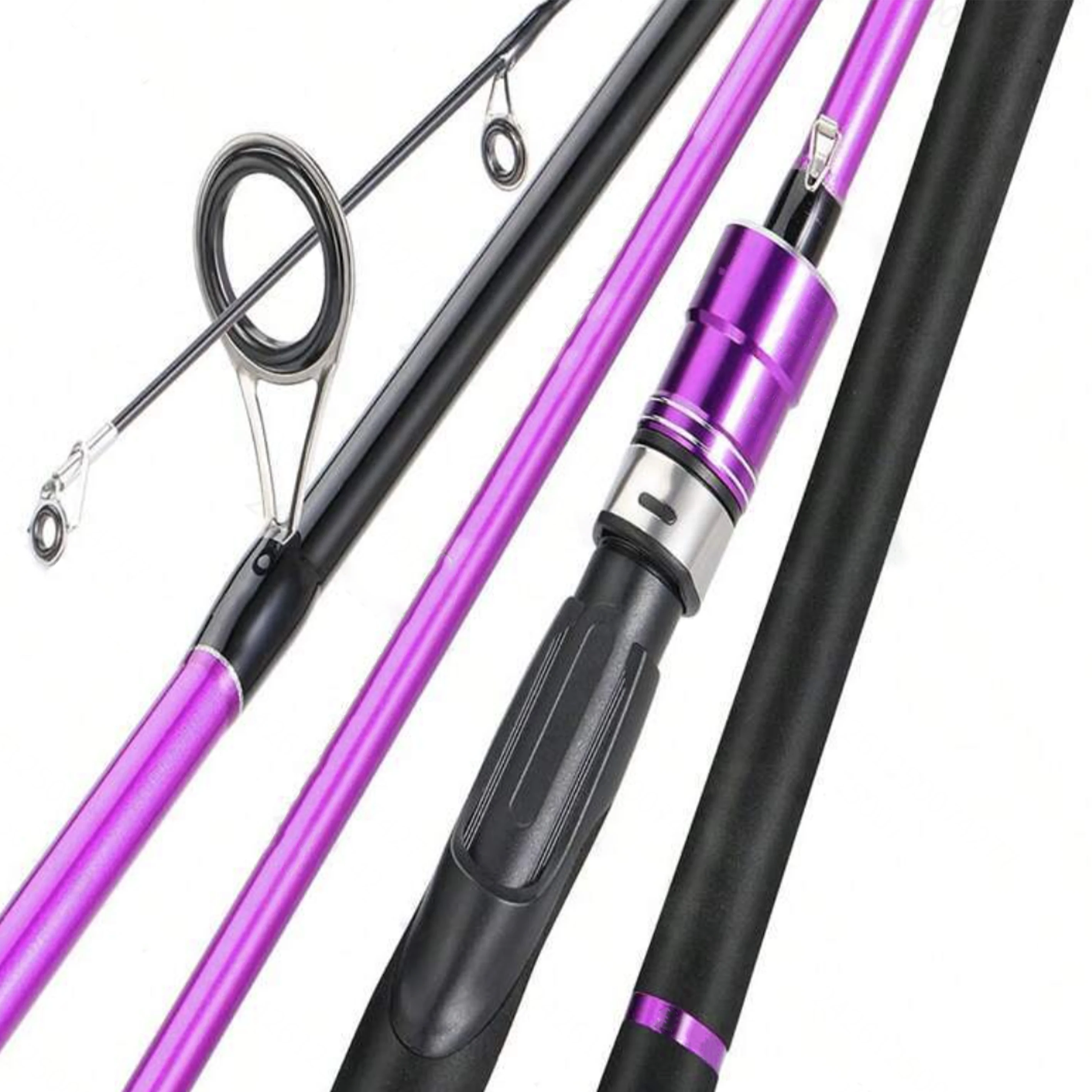 Offshore Seawater Fishing Rod with 2m Sections Designed in Carbon Fiber Material. the Tip Is Solid Carbon Fiber. It Is Lightweight, Strong and Durable, Responsive and Has an Extra Long Eva Handle. Suitable for Various Outdoor Waters