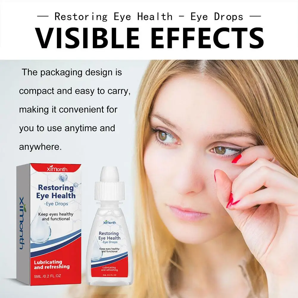 New Blueberry Lutein Eye Drops Eyes Pain Dry Itchy Eyesight Care Care Liquid Improvement Vision Myopia Fatigue Products Pro Q9A7