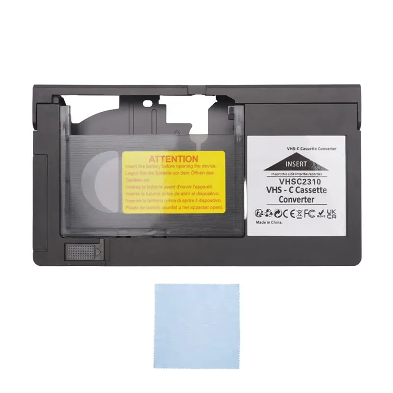 VHS-C Cassette Converter For JVC For RCA For Panasonic VHS To VHSC SVHS-C Cassette Adapter Not For 8Mm/Minidv/Hi8 Easy Install-A