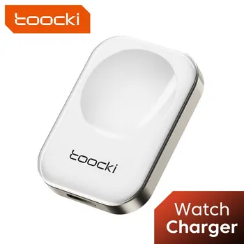 Toocki Portable Wireless Charger For Apple Watch 7 SE Magnetic USB Charger For IWatch Series 7 SE 6 5 4 Charging Station