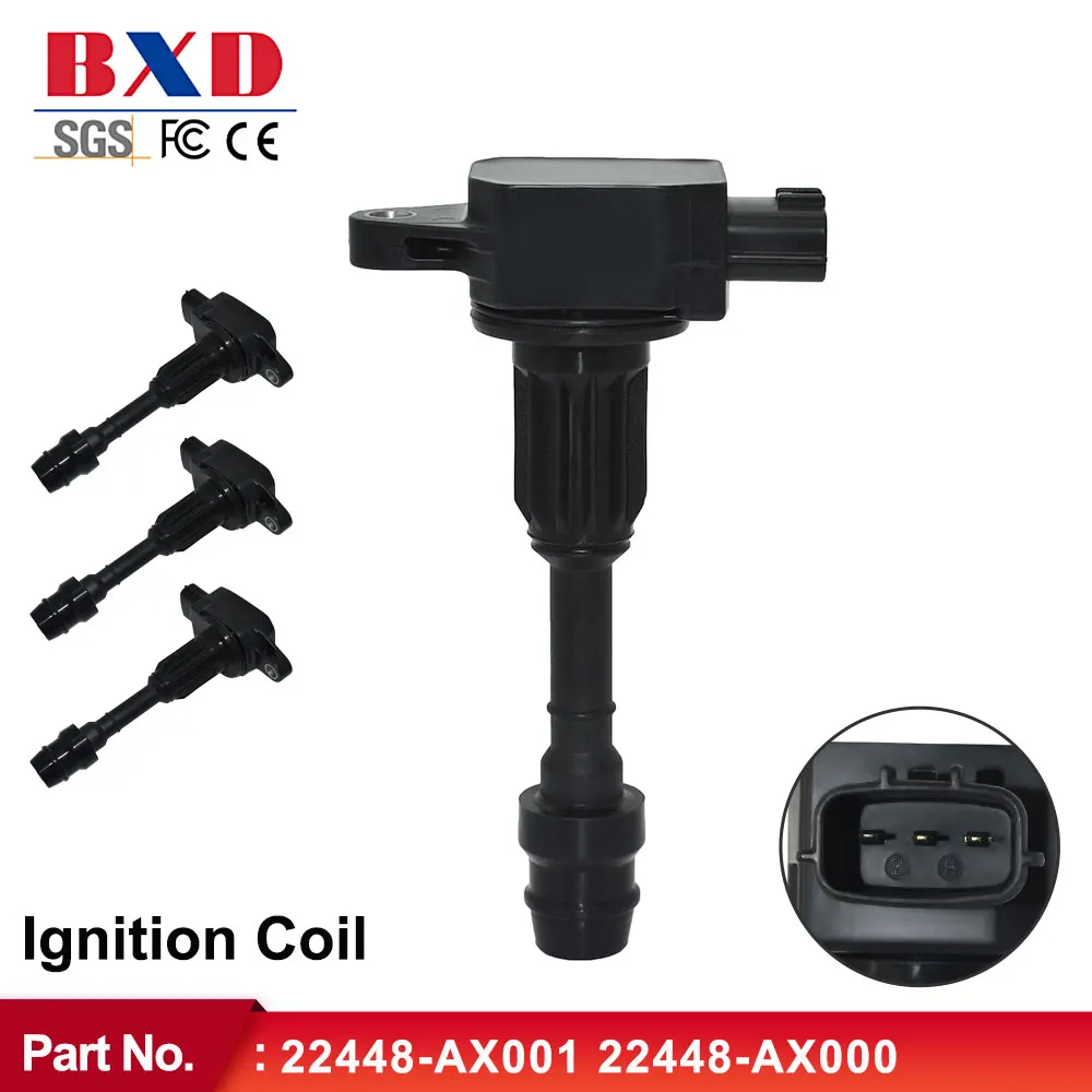 Ignition Coil 22448-AX001 22448AX001 22448-AX000 For Nissan March Micra K12 Note E11 1.4