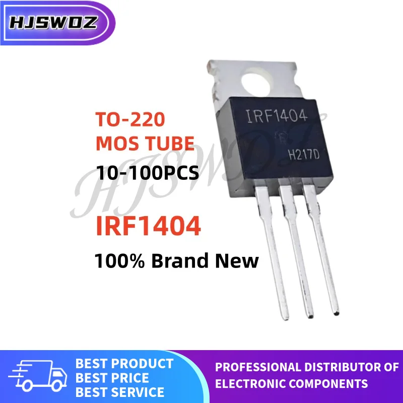 10-100PCS IRF1404 IRF1404PBF TO-220 MOSFET N-channel Field effect tube Brand New In Stock