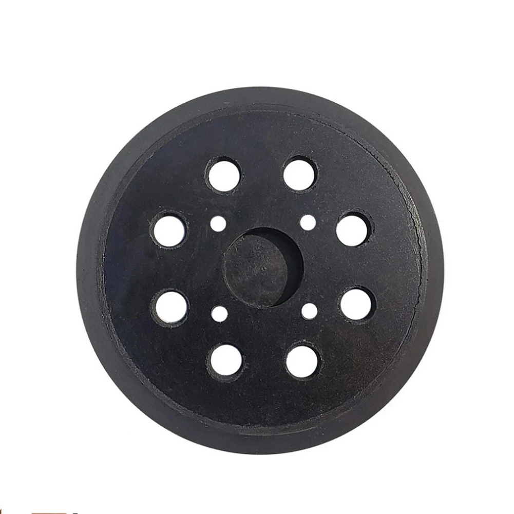 

5 Inch Sander Backing Pad Hook And Loop 8 Holes Black PU For R 90 R 41 R 40 R 80/R 80VS R 81VS P411 For 6021-21