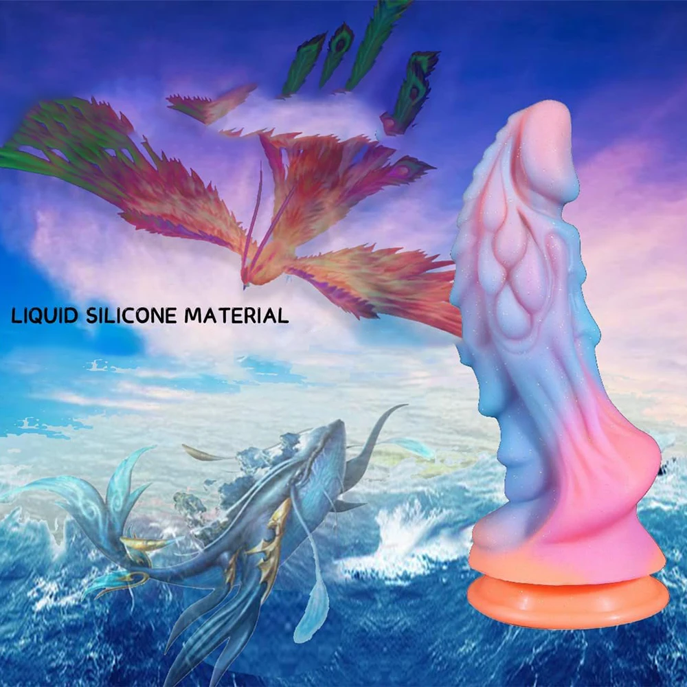 Realistic Monster Dildo Sex Toys Huge Anal Dildo with Strong Suction Cup for Hands-Off Play, Liquid Silicone Thick Dildos Adult - Image 6