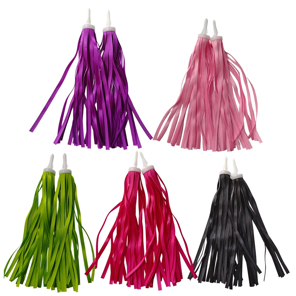 Juego al aire libre, serpentinas de bicicleta negras para niños, serpentinas de manillar de bicicleta para niños, manillares, accesorios de bicicleta para niños