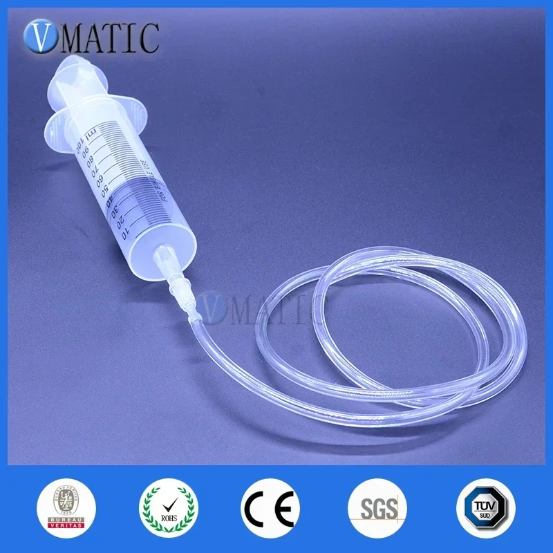 Free Shipping Large Big Giant 100ml/cc Syringe Big Mouth + PVC Tube Glue Dispensing Syringe