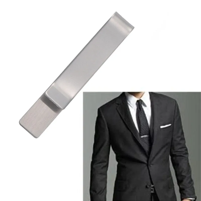 

New Metal Classic Men Tie Pin Clips of Casual Style Tie Clip Fashion Jewelry Exquisite Wedding Tie Bar Silver And Golden Color