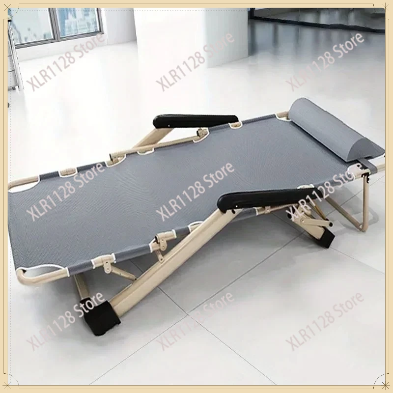 Portable Folding Recliner Lunch Break Chair for Office Balcony Beach Courtyard Outdoor Use