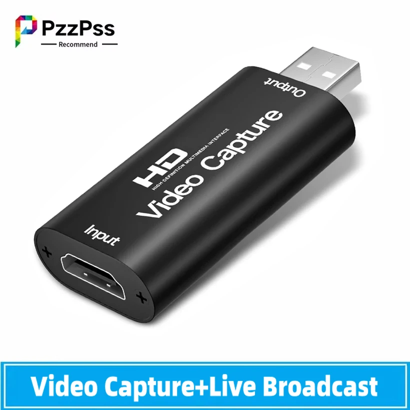 4K HDMI-compatible to USB Video Capture Card 1080P USB 2.0 Game Grabber Box For PS4 DVD Camera PC Recording Live Streaming