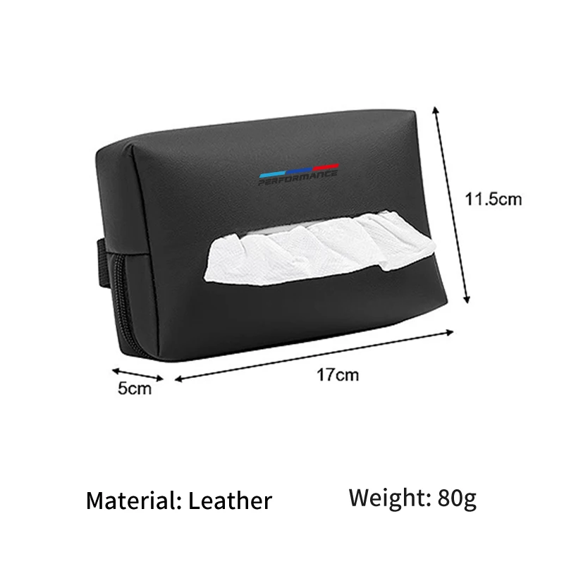 Car Seatback Tissue Organiser Box Sun Visor Console Storage Bag For BMW E90 E60 E46 E39 F30 F10 E87 X3 X4 X5 X1 G30 G20 M view 6