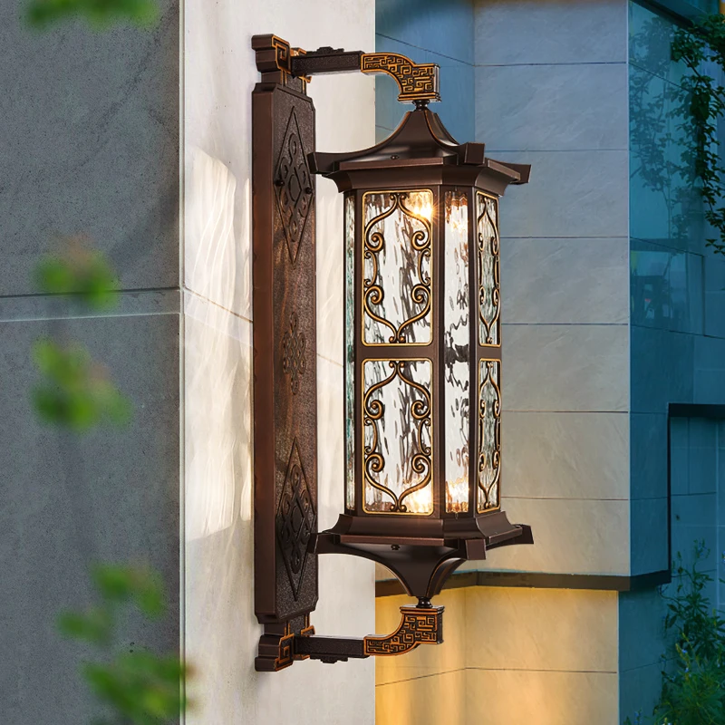 European outdoor wall lamp waterproof garden lamp garden villa entrance lights on both sides super bright outdoor balcony 220v