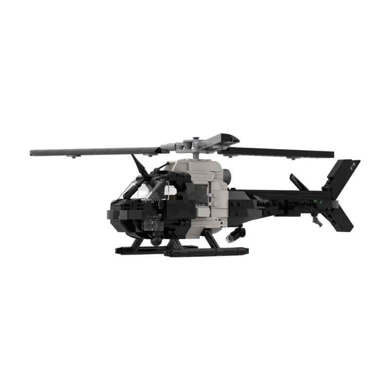 Versatile Civil Transport Helicopter MOC Blocks General Aviation Multi-Role Rotorcraft Assembly Toy 432PCS