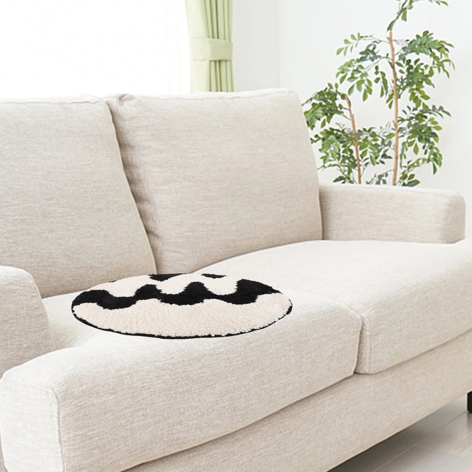 

Nonslip Chair Soft TPR Comfortable Seat Cushion Seat Cushion Dirt Resistant Easy Clean Home Nordic Decor