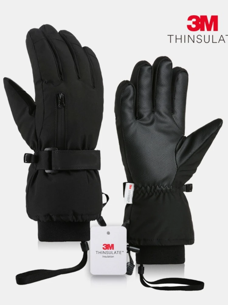 AliExpress Winter Motorcycle Warm Gloves Waterproof Cycling Gloves Windproof Touch Screen Outdoor Sports Ski Unisex Full-finger Gloves