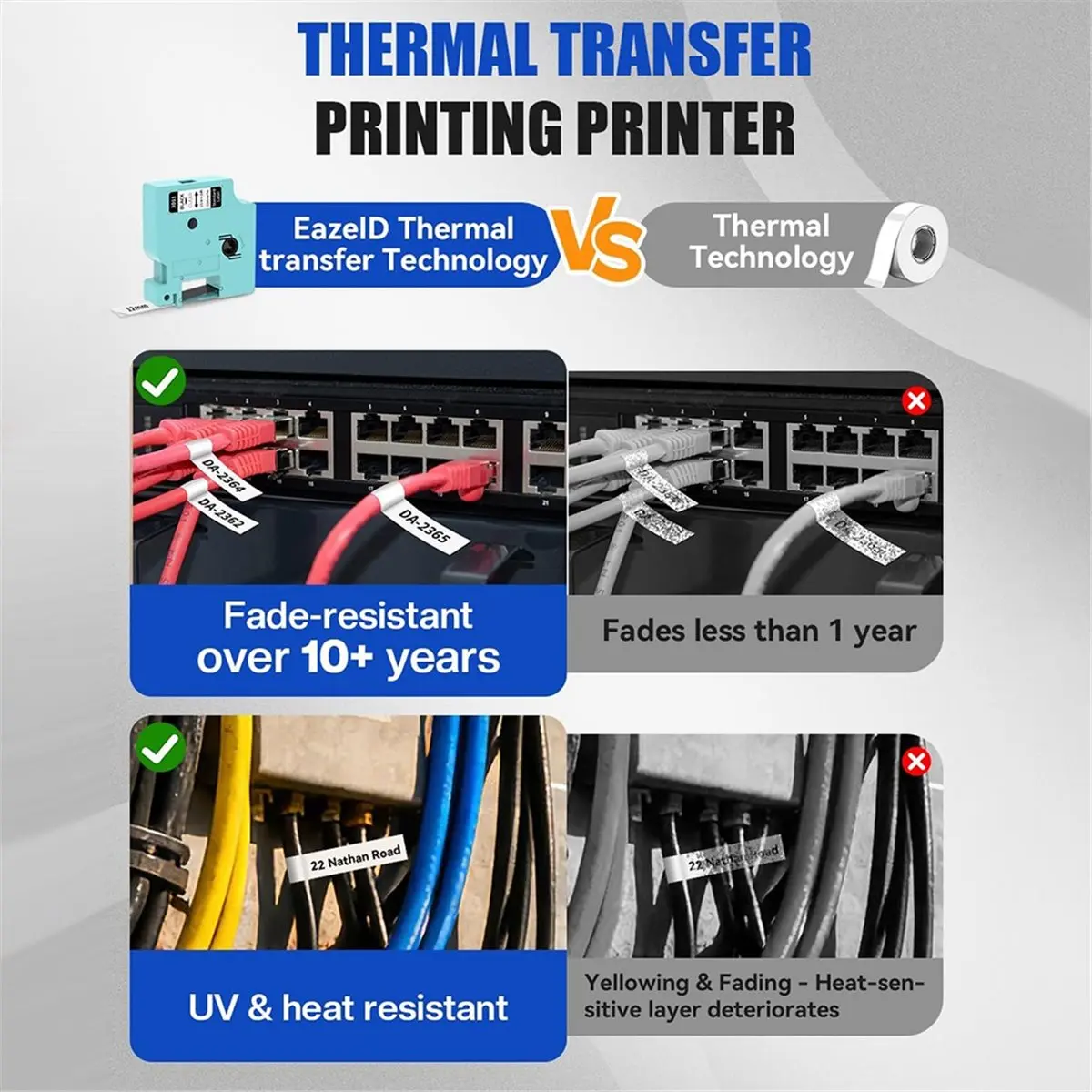 

Промышленный этикетировочный аппарат BOFF, портативный этикетировщик с Bluetooth для маркировки кабелей и проводов для дома, офиса, склада