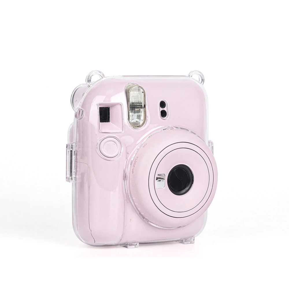 For Instax Mini 12 Crystal Transparent Protective Case Cover Bag for Fuji Fujifilm Instant Camera Bag for Instax Mini 12