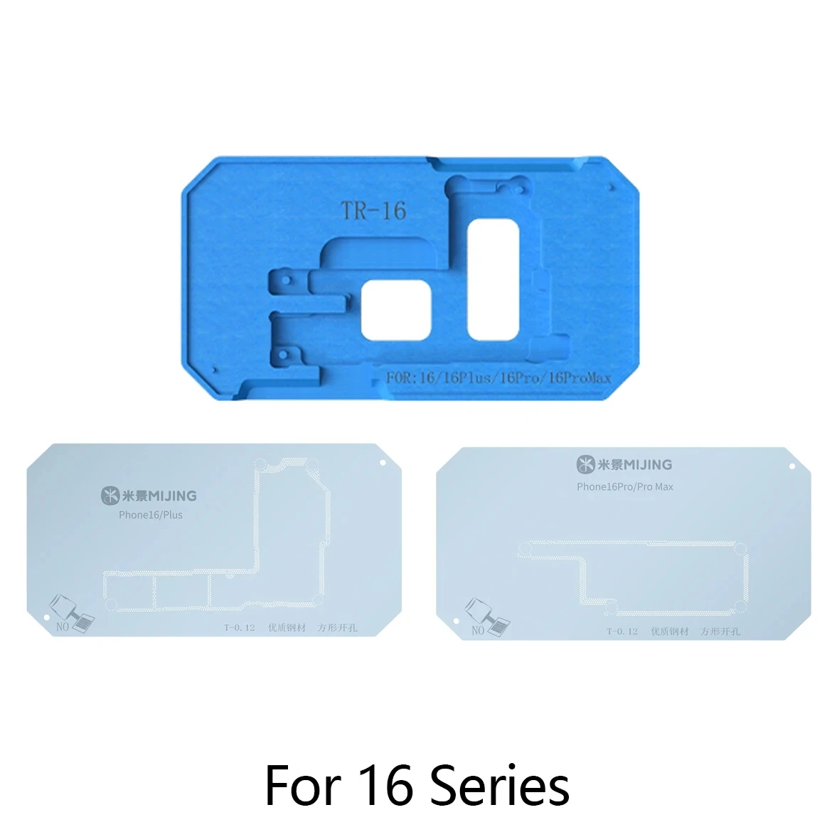 MiJing Z20 MAX BGA Reballing Stencil Platform Fixure For iPhone x-17 pro max Motherboard Planting Tin Repair Template