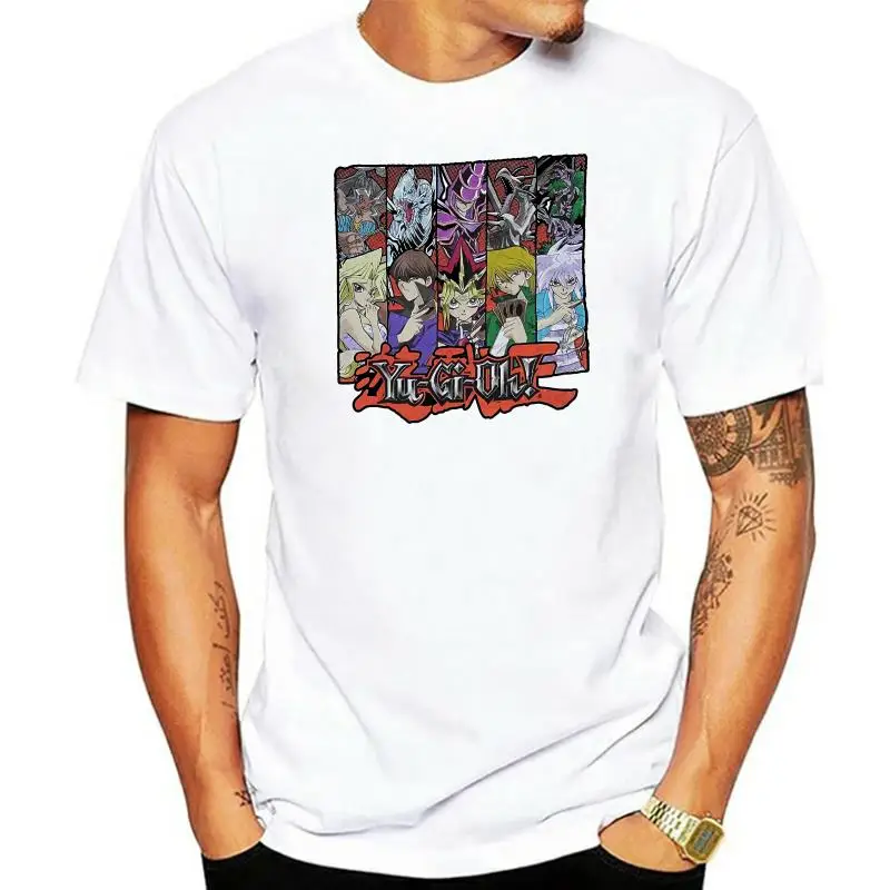 2022 Hot Sale 100% cotton Yu-GI-oh! Mens T-Shirt - Character In Cards Swathes Tee shirt