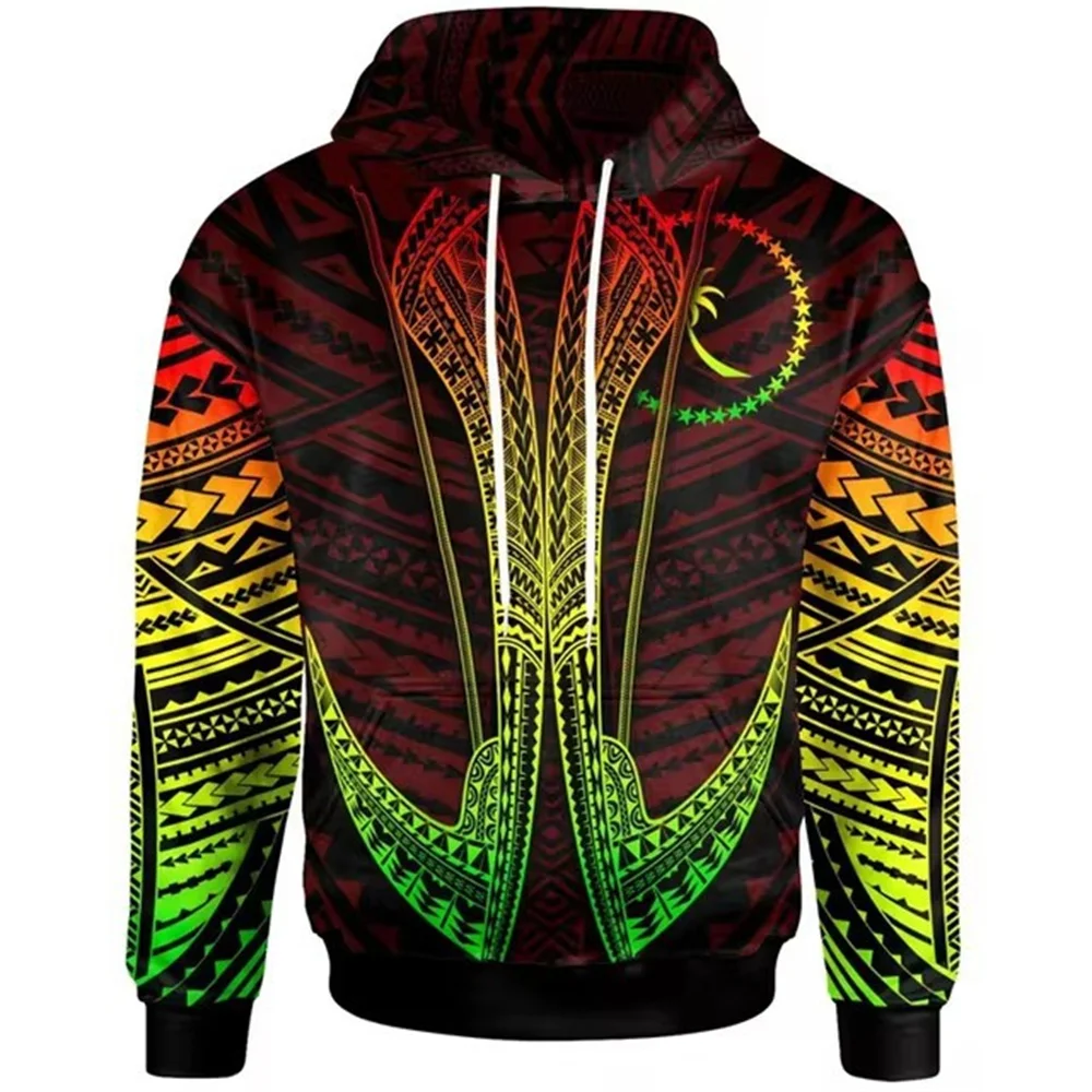 

Men's Kids 3D Chuuk State Coat of Arms Polynesian Tattoo Lapu Lapu Sun Tribal Print Hoodie Fashion Hooded Hoody Pullover Sweatsh