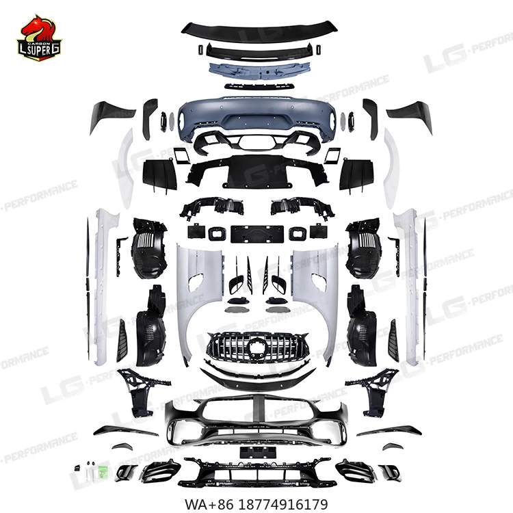 

Комплект кузова из сухого углеродного волокна, полипропилен, профессиональный стиль для GT GTS GTC 2015-2018, комплект подтяжки лица