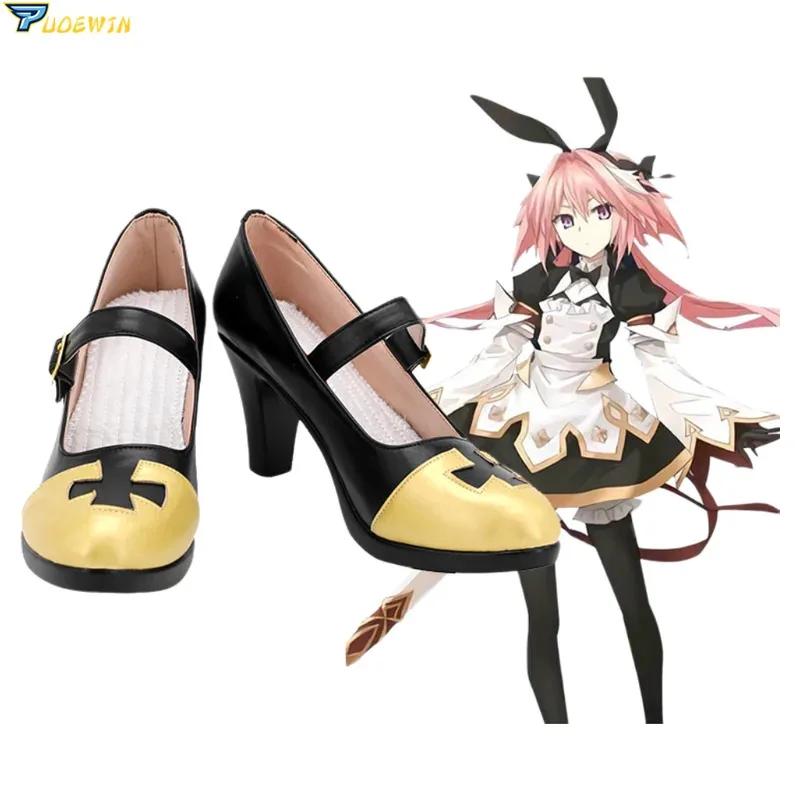 

Lily 123FGO Fate Grand Order Sabre Astolfo Обувь для косплея Хэллоуин Карнавальные ботинки на заказ