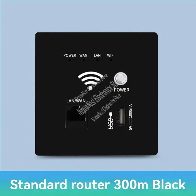 

300 Мбит/с 2,4 ГГц Wi-Fi-маршрутизатор Беспроводная розетка Wi-Fi RJ45 AP Реле Smart USB-розетка Панель Встроенный настенный Wi-Fi-маршрутизатор B-A22R