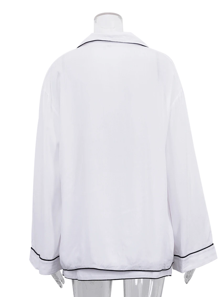 Marthaiqqi New 2025 Women Nightgowns Suit Sexy Turn-Down Collar Sleepwear Long Sleeve Nightwear Shorts Casual Ladies Nightie Set