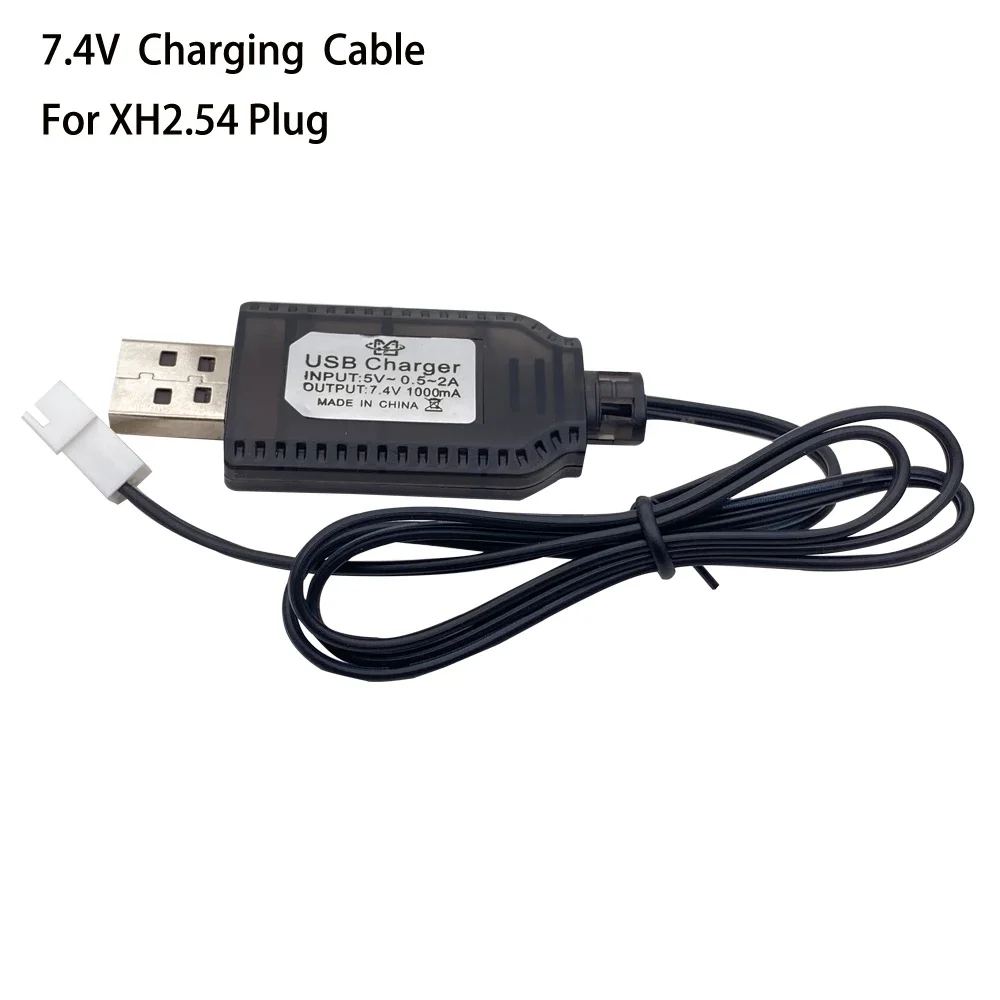 7.4V USB Charging Cable XH2.54/PH2.0 plug charger USB Charger with Indicator Light with Protection 7.4V Battery Charger