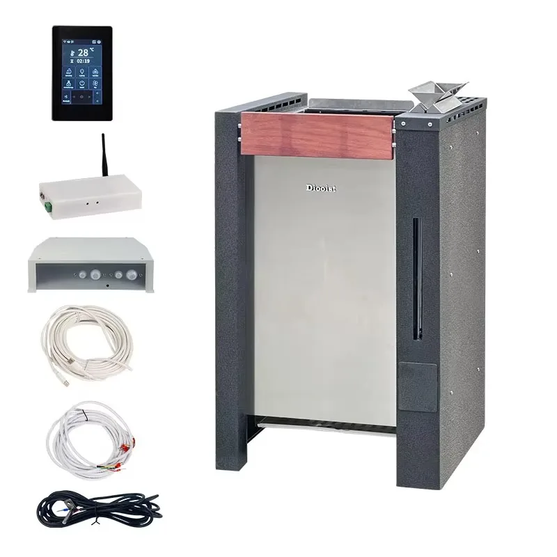 24KW High Power Sauna Heater Water-Electricity Separation Dry Wet Dual-Use Sauna Stove With Optional WiFi Controller