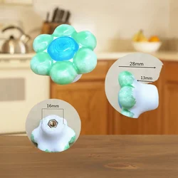 Cute Animal Ceramic Single Knob Drawer Handles Children Door Handle Cabinet Pulls Kid Dresser Knobs Cupboard Furniture Handle