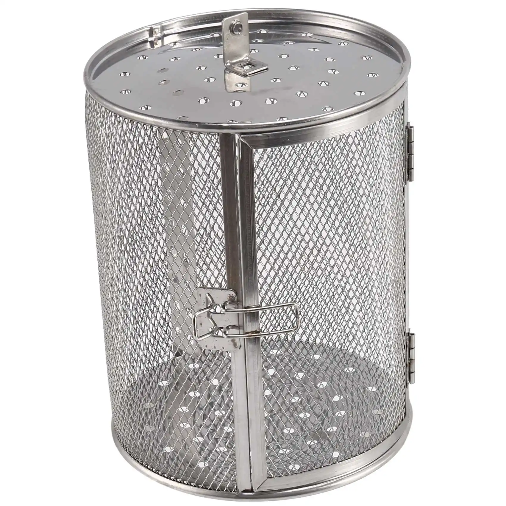 

Rotisserie Basket,14X18cm Stainless Steel Oven Roast Basket ​Baking Cage for BBQ Grill Bakeware​ Tool Air Fryer