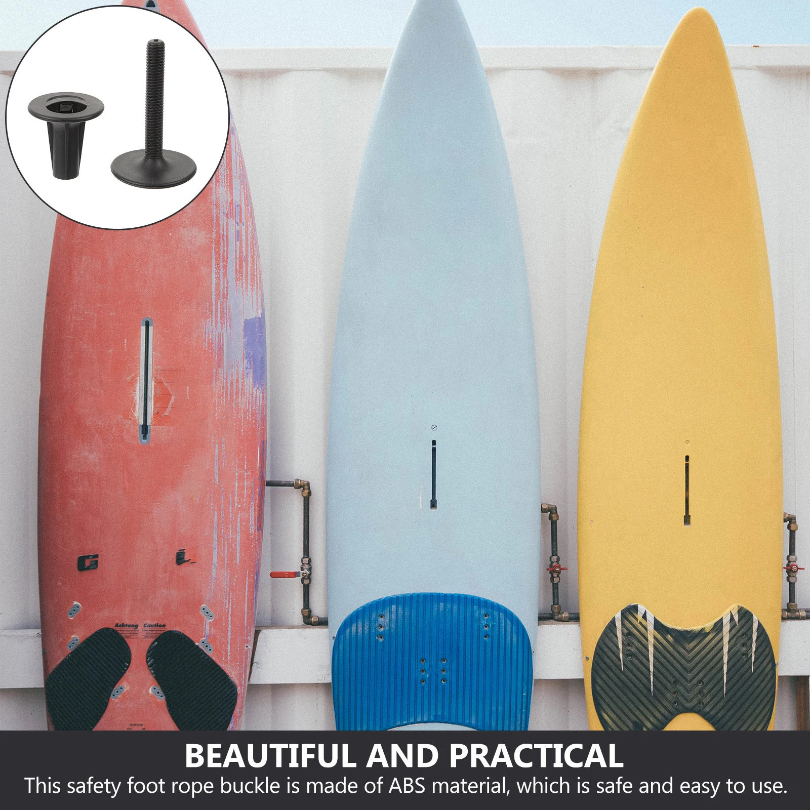 

Surf Leash Plug Foot Buckle for Surfing Sailing Canoeing Safety Leg Rope Surfboard Outdoor Accessories Plastic Bolt Secure