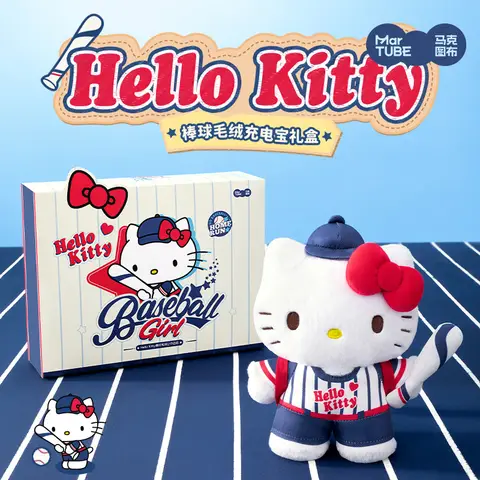 Sanrio Hellokitty Portable Doll Fast-Charging Power Board Large-Capacity Battery Hellokitty Desktop Ornaments Girl Birthday Gift