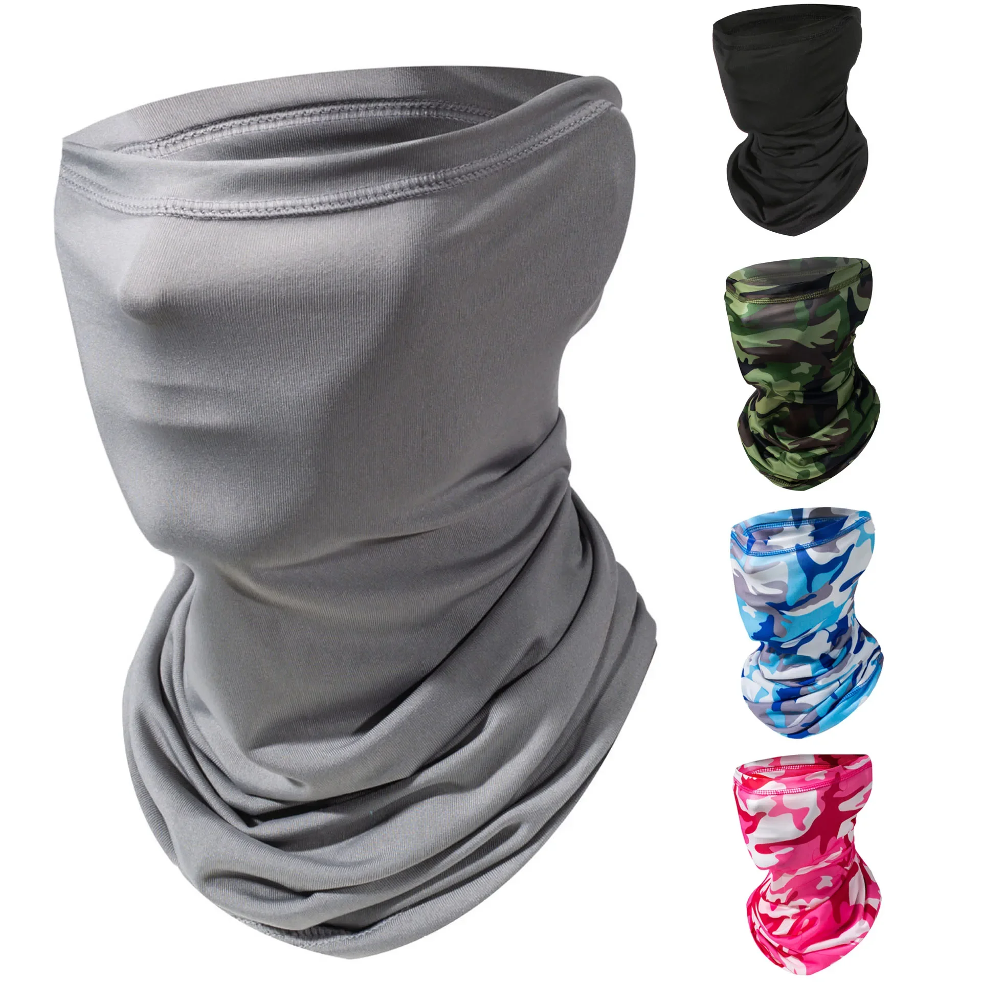 Camouflage Hunting Face Mask Tactical Scarf Neck Gaiter Men Women Bandana Headband Balaclava Fishing Cycling Tube Face Shield