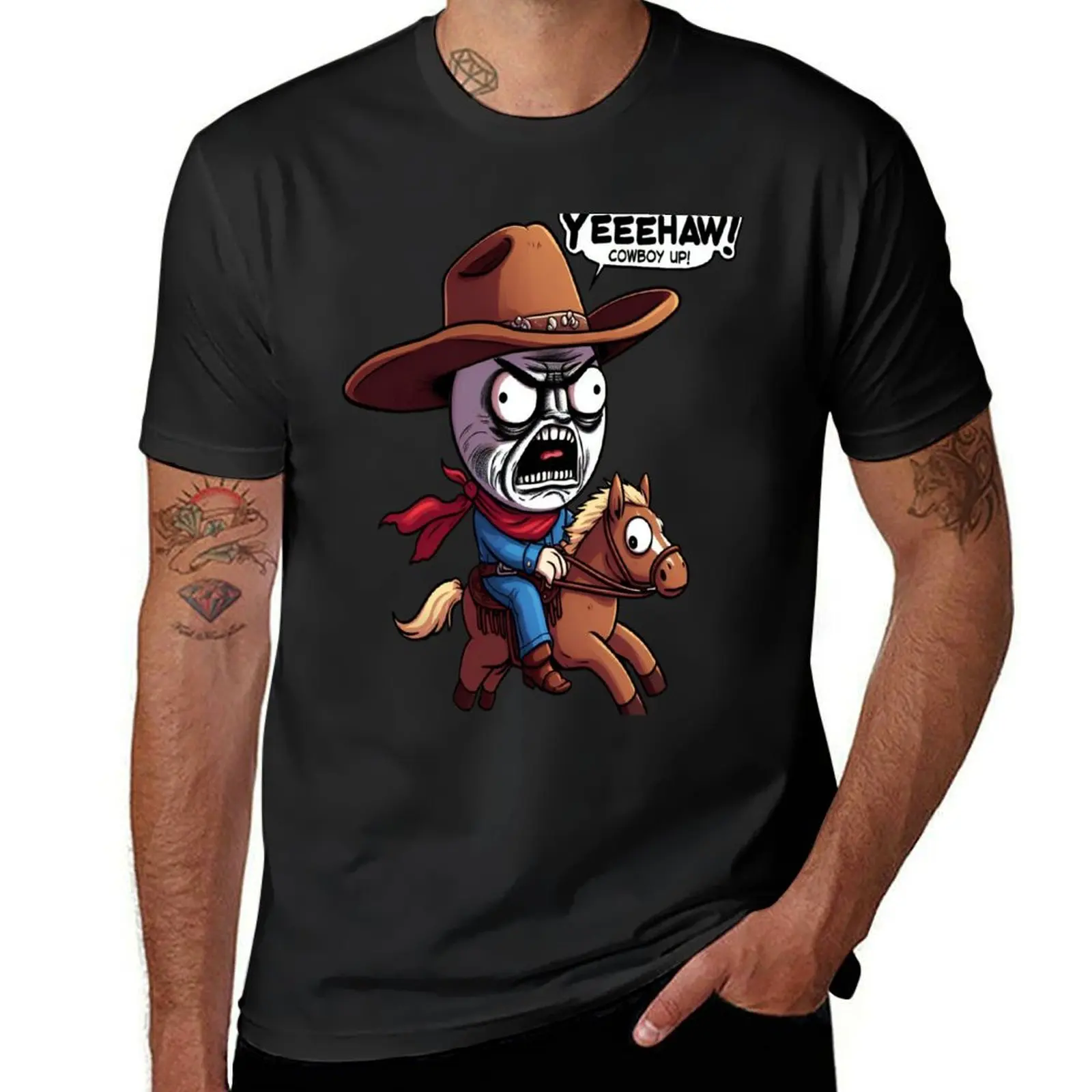 YEEEHAW! Cowboy Up! T-Shirt vintage clothes kawaii clothes vintage hippie clothes oversized t shirts for men