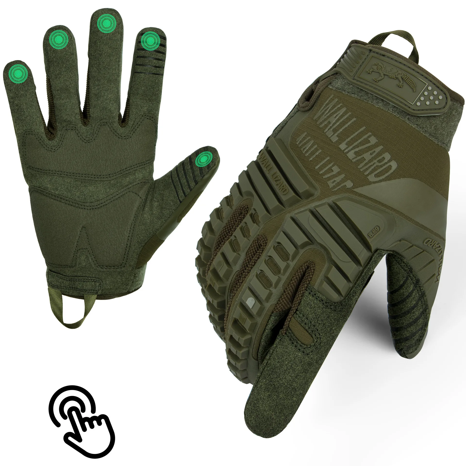 Touch Sceen Tactical Gloves Men's Paintball Shooting Airsoft Combat Bicycle Rubber Protective Anti-Skid Full Finger Gloves Women