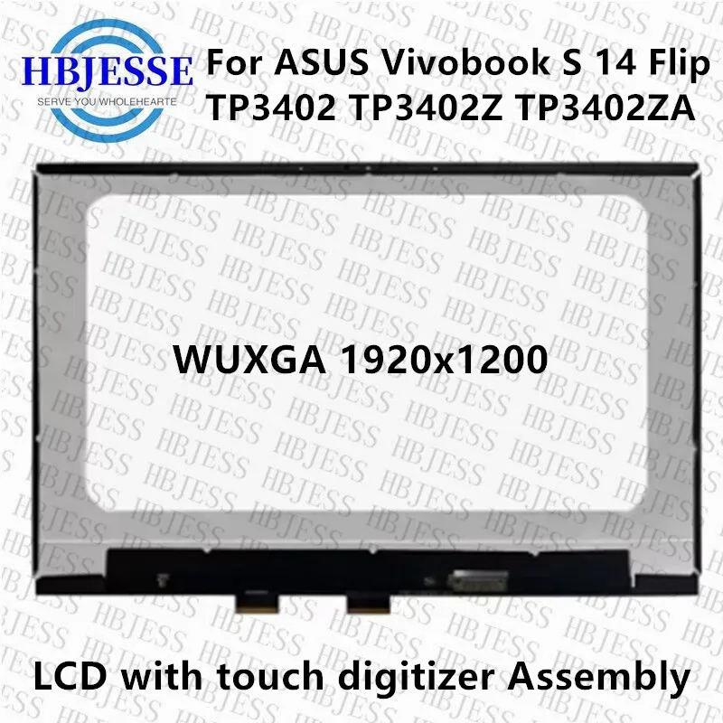 Test well 14'' for ASUS Vivobook S 14 Flip TP3402 TP3402Z TP3402ZA TP3402V LCD LED Display Touch Screen Digitizer Assembly