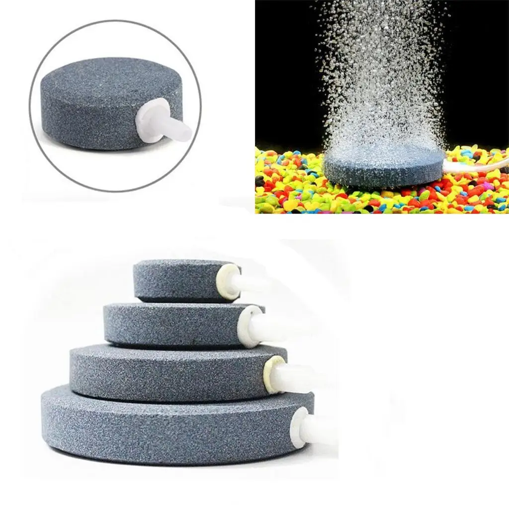 Plastic Air Stone Fish Tank Bubble Disk Oxygen Supply Diffuser for Aquarium Water Circulation Pump